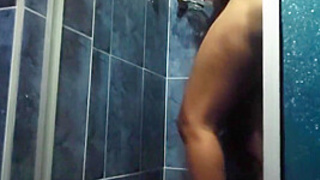 Showering Stepmom Teasing With