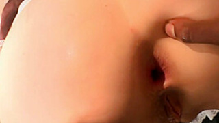 Rear-End nailed girl screwed by ebony dong in SELF PERSPECTIVE in missionary