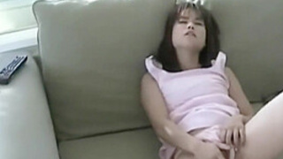 Cute japanese solo teen masturbates