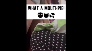 INDIAN College WIFEY gets an OVERFLOWING MOUTH PIE!
