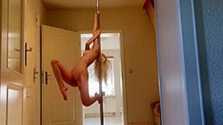 My Dirty Hobby - Sensual pole dance from German amateur