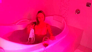 Blonde With A Pink Pussy In The Hot Tub
