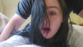 Ravishing Brunette Gf Anal Tease Wild Talk Sperm On Booty