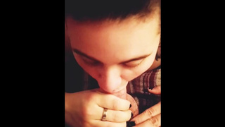 Boy gets blowjob after a night of drinking