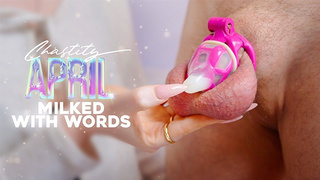 I trained my chastity sub to jizz on command
