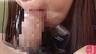 Asian Teen Sucks His Hard Cock - AsianHappyEnding