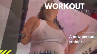 Sweat, Intensity, and a Soaked White Top – Trainer Pushed Me to My Limits!