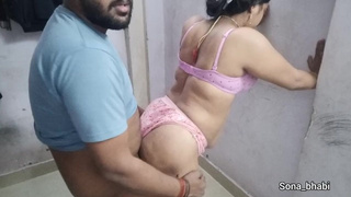 Indian Desi Bhabhi Sex In Charming Pink Silk Saree. Indian Desi Pornhub New Sex tape.