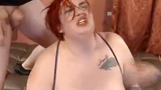 Curvy Quinn - Fat Redhead Very Rough Double