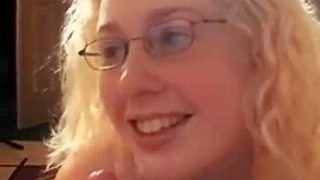 Blonde Milf Takes Two Facial