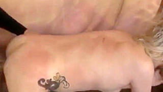 Tattooed Up Blonde Sucking And Riding Dick Roughly - Ada Bomb