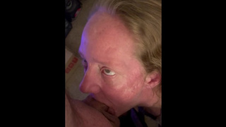 Giving daddy morning head for the first time as his ex-wife.