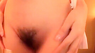 Japanese Hairy Nurse Gets Stimulated