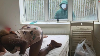 I Seduced the WINDOW CLEANER and Invited Him In - I Made Him Fuck Me and Cream pie