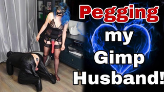 Training Zero Femdom Anal Fuck Pegging with Giant Strapon! Real Amateur Home-made Bondage BDSM MILF