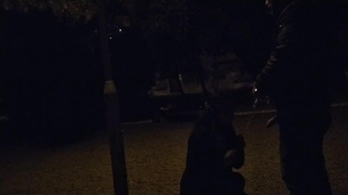 Old girl gives outdoor bj with spunk in mouth