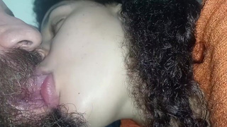 lady blowing her boy's tongue a lot kissing and doing hanjdob in he‍