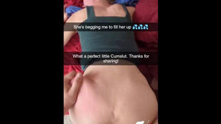 Cheating MILF Ex-wife Bred and Creampied On Snapchat Set of