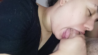 she hand-job and licks my dong a lot making me spunk on her nasty face