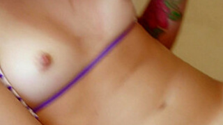 Liza, 18, is petite. She has tiny tits and itty-bitty nips. Watch her strip out of a bikini and play with her juicy slit poolside. - Liza Rowe - NaughtyMag