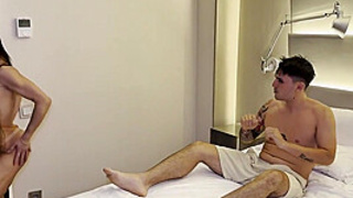 Brazilian Bitch Penetrated In The Ass And Pussy