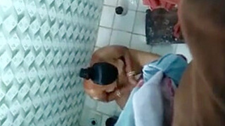 Filming My Real Bhabhi Taking Shower - Fuck My Indian GF