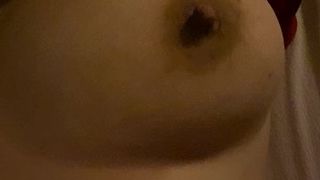 Wife tied up and fucked with glass dildo