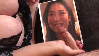 Wife Strokes my Cock to Cum Tribute a Cute Asian Girl - Custom Video Req