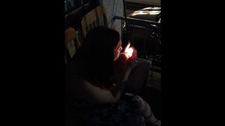 Beautiful Wife Enjoying Marlboro Red