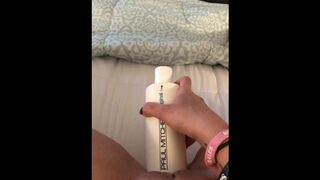 Wife Stuffs Pussy with Objects