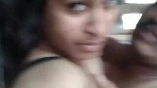 Lover Hungry boobs sucking and lips smacking