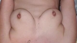 Wife cums hard while watching me stroke my cock