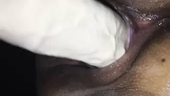 Indian Wife Close-up Big dildo ride #2