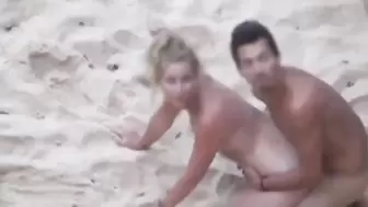 Husband Records his Wife Gets Anal Fucked by a Stranger on the Beach