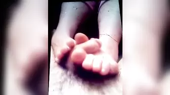 My Ex-Wife's Charming Barefeet Giving me a Footjob