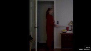 Ex-Wife is unaware and strips on Skype