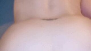Fresh horny wifey naked in the bedroom! Anal piercing