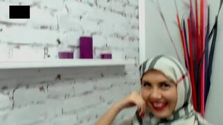 Turbanli kiz azgin dans dar pantol hijab