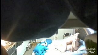 Affair in our bedroom caught cheating ex-wife on secret webcam.