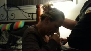 Home-Made Cuckolding MILF Swallowing Boy And His Best Friend