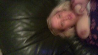 Busty blonde bitch wifey getting sexed