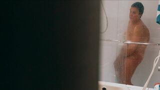 ex-wife happy in the shower