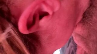 Wifey blows husbands prick and takes load in her throat