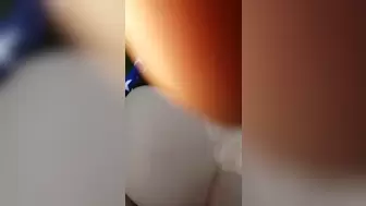 Ex-Wife spits guys sperm out of her cream pie twat outdoors