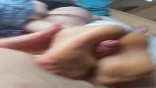 Homemade Wifey nylon footjob