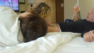 Cuck-Old wifey blows dude