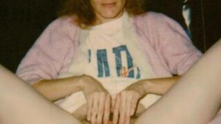 My sweet hairy wifey Tammy - 80's Polaroid housewife four