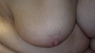 Housewifes flabby melons and belly