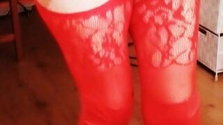 Alluring British attractive wifey flashing