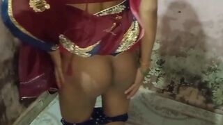Indian skank in a saree has quick sex with Boy